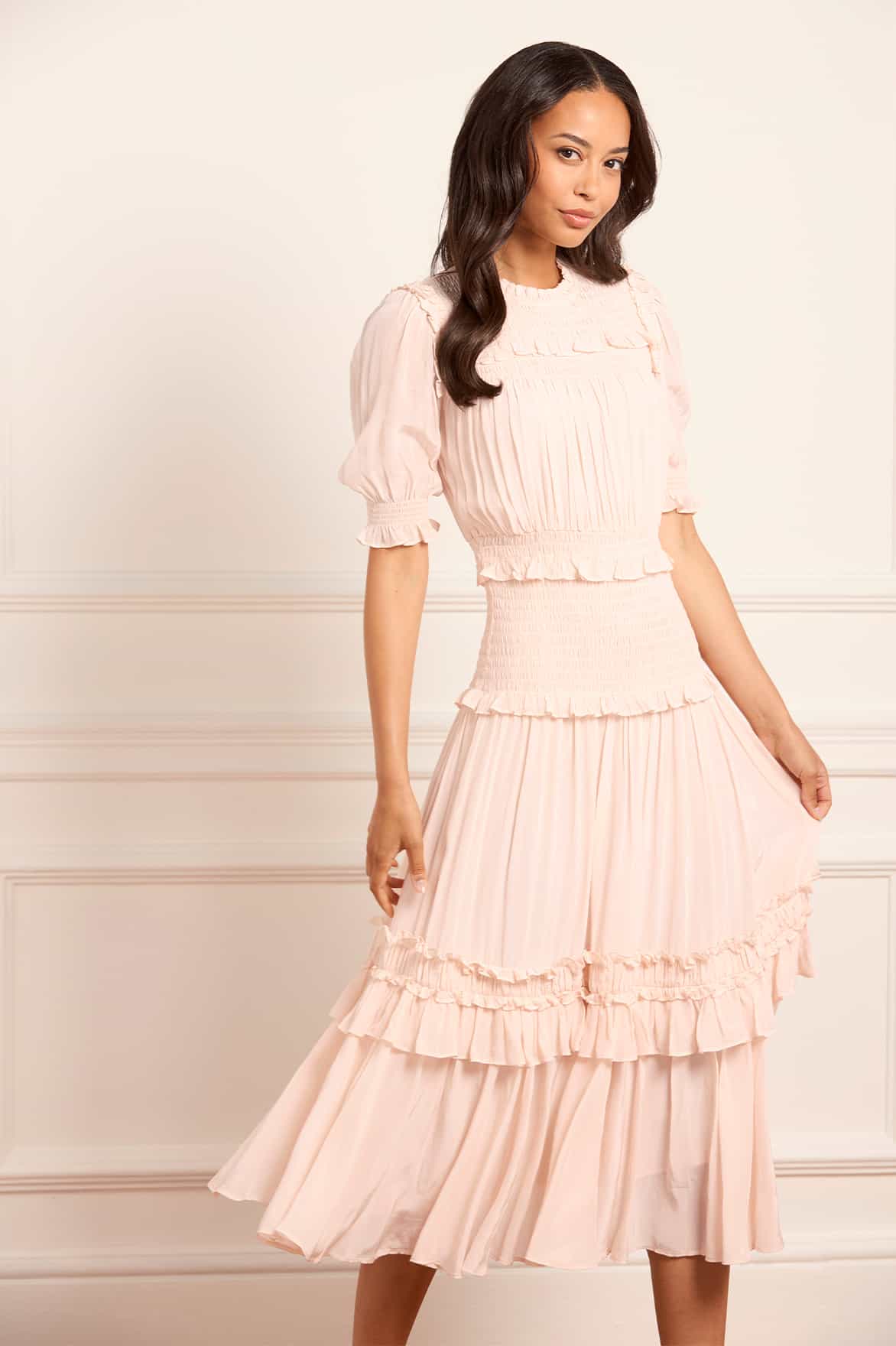 Emilia Crepe Ballerina Dress