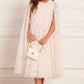 Ethereal Blooms Cape Kids Dress
