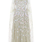 Ethereal Blooms Cape Sleeve Ankle Gown