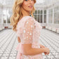 Ethereal Blooms Frill Ankle Gown