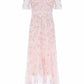 Ethereal Blooms Frill Ankle Gown