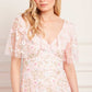 Ethereal Blooms Frill Ankle Gown