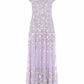 Ethereal Blooms Short Sleeve Ankle Gown