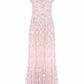 Ethereal Blooms Short Sleeve Ankle Gown