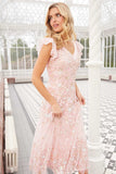 Ethereal Blooms Short Sleeve Ankle Gown