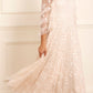 Everett Bloom Round Neck Ankle Gown