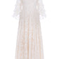 Everett Bloom Round Neck Ankle Gown