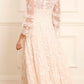 Everett Bloom Round Neck Ankle Gown