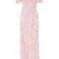 Floating Freesias Georgette Cami Gown
