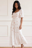 Flora Ditsy Cotton Ankle Gown