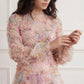 Floral Diamond Ruffle Dress