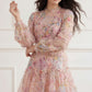 Floral Diamond Ruffle Dress