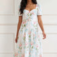 Floral Ribbon Cotton Ballerina Dress