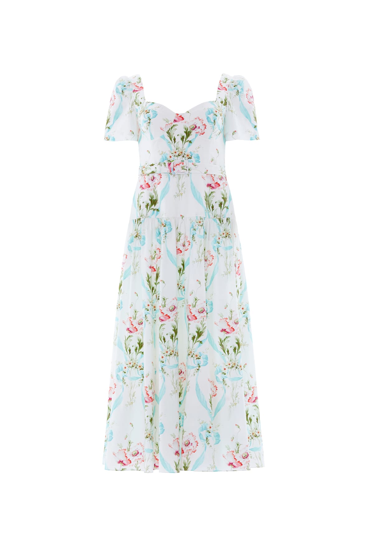 Floral Ribbon Cotton Ballerina Dress