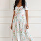 Floral Ribbon Cotton Ballerina Dress