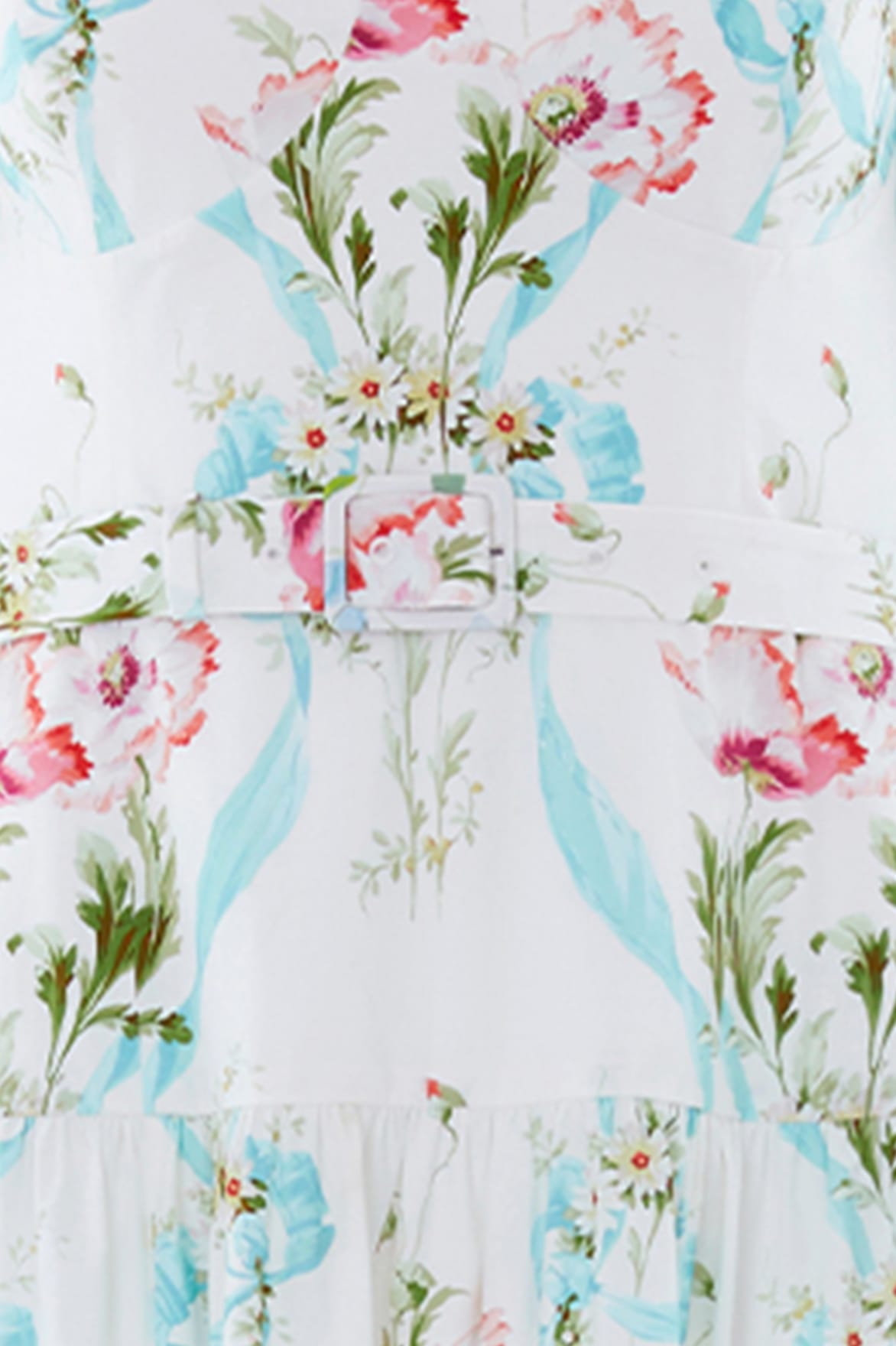 Floral Ribbon Cotton Ballerina Dress