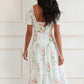 Floral Ribbon Cotton Ballerina Dress