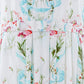 Floral Ribbon Cotton Short Sleeve Ballerina Dress