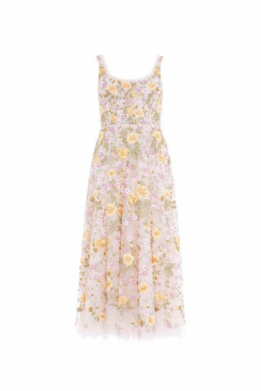 Florine Scoop Neck Ballerina Dress