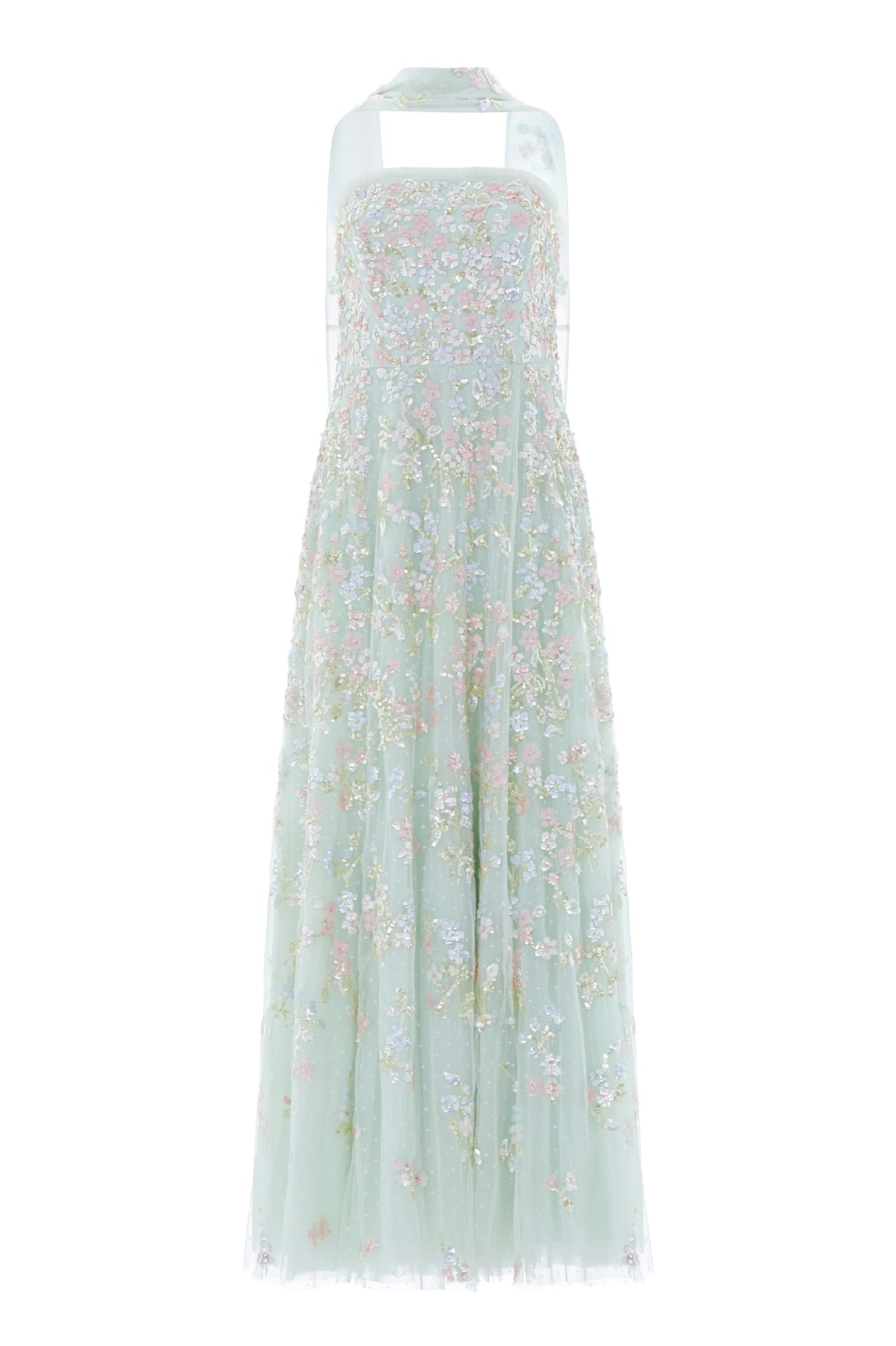 Forget-Me-Not Strapless Gown