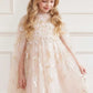 Freesia Shimmer Cape Kids Dress