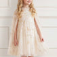 Freesia Shimmer Cape Kids Dress