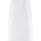 Freesia Shimmer Cape Sleeve Ankle Gown
