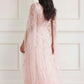 Freesia Shimmer Cape Sleeve Ankle Gown