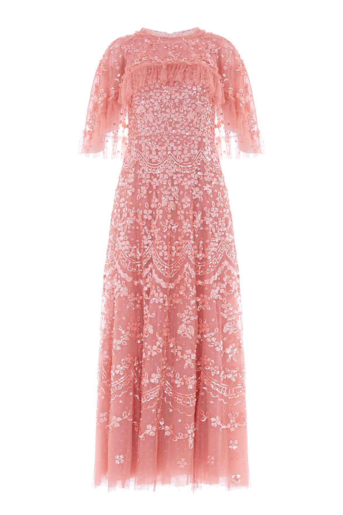 Freya Cape Ankle Gown
