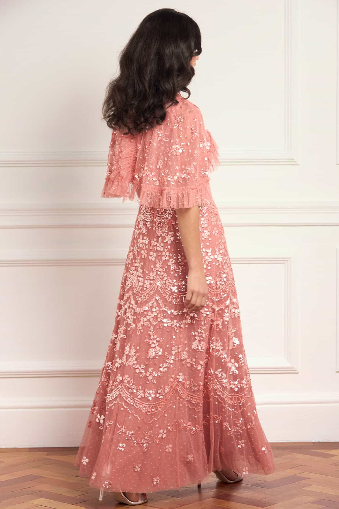 Freya Cape Ankle Gown
