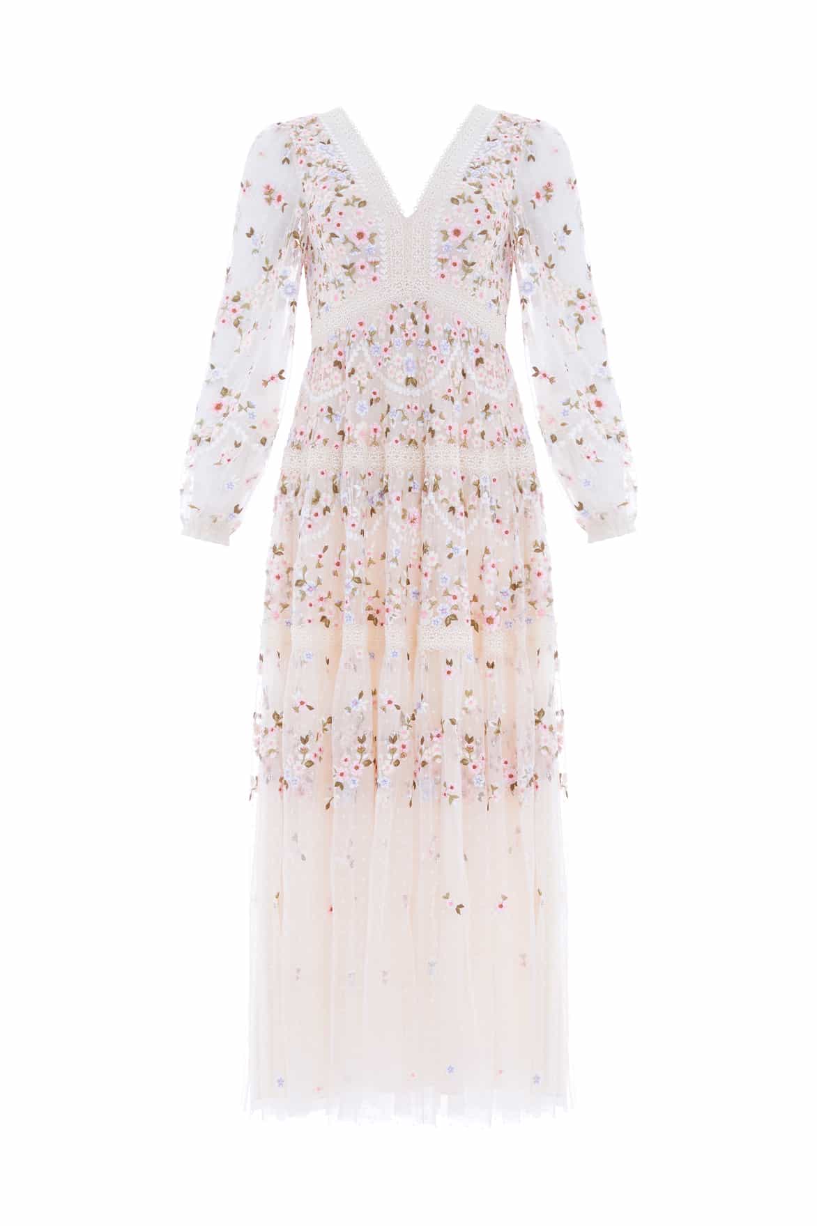 Garland Ribbon Ankle Gown