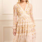 Garland Ribbon Midaxi Dress