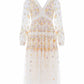 Garland Ribbon Midaxi Dress