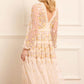 Garland Ribbon Midaxi Dress