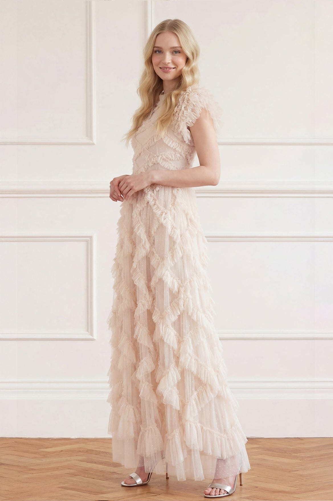 Genevieve Ruffle Gown
