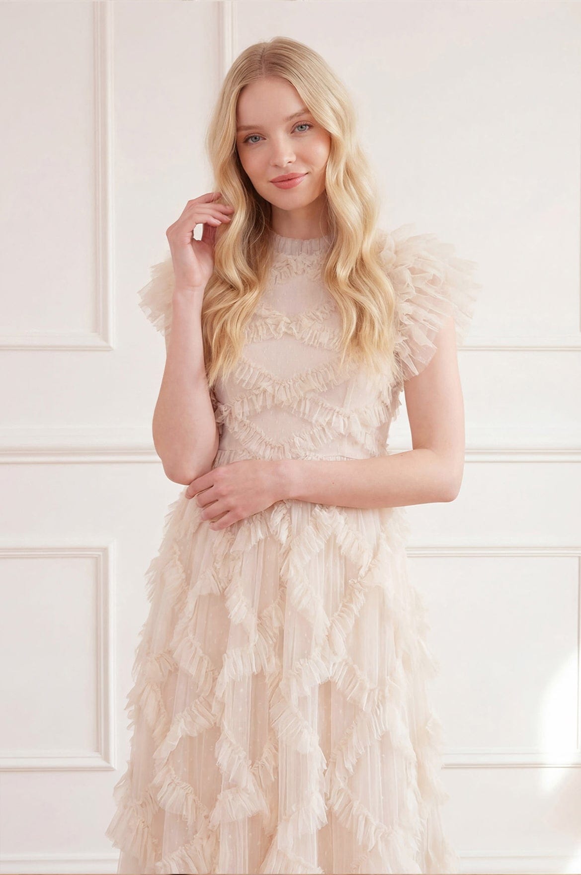 Genevieve Ruffle Gown