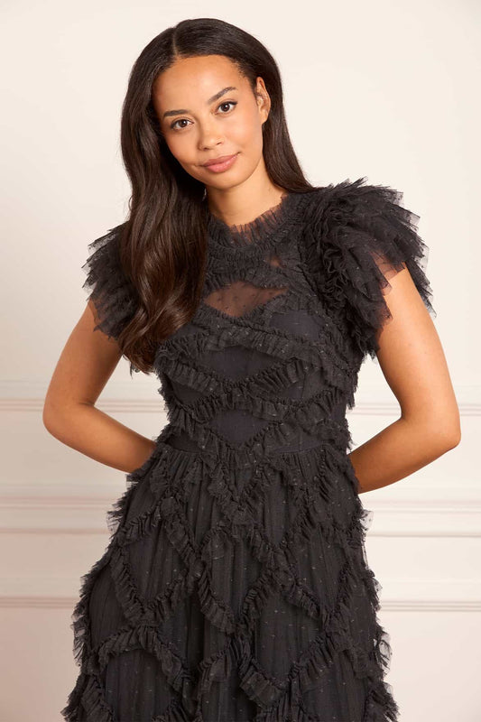 Genevieve Ruffle Gown