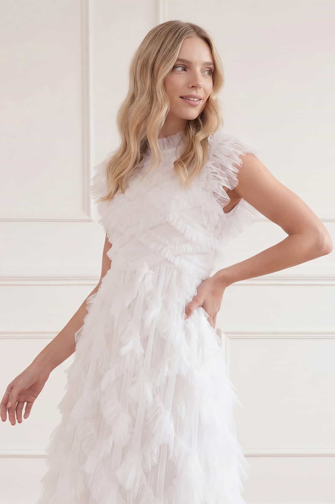 Genevieve Ruffle Gown
