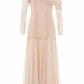 Gigi Dot One-Shoulder Rouched Gown