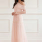 Gigi Dot One-Shoulder Rouched Gown