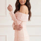 Gigi Dot One-Shoulder Rouched Gown