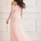 Gigi Dot One-Shoulder Rouched Gown