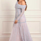 Gigi Lace One-Shoulder Rouched Gown