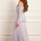 Gigi Lace One-Shoulder Rouched Gown