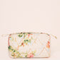 Harlequin Rose Medium Quilted Makeup Bag