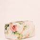 Harlequin Rose Medium Quilted Makeup Bag