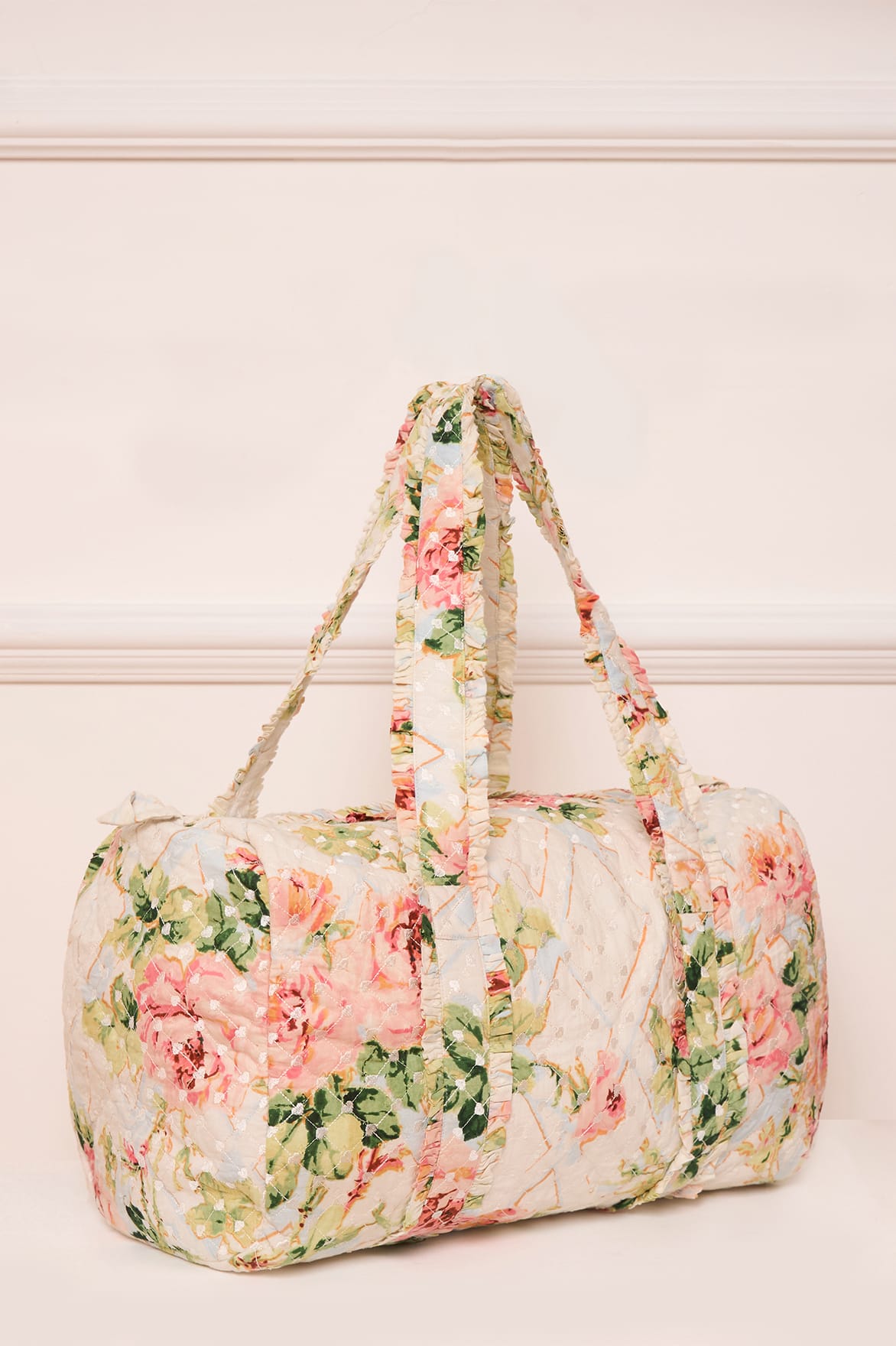 Harlequin Rose Quilted Shoulder Bag