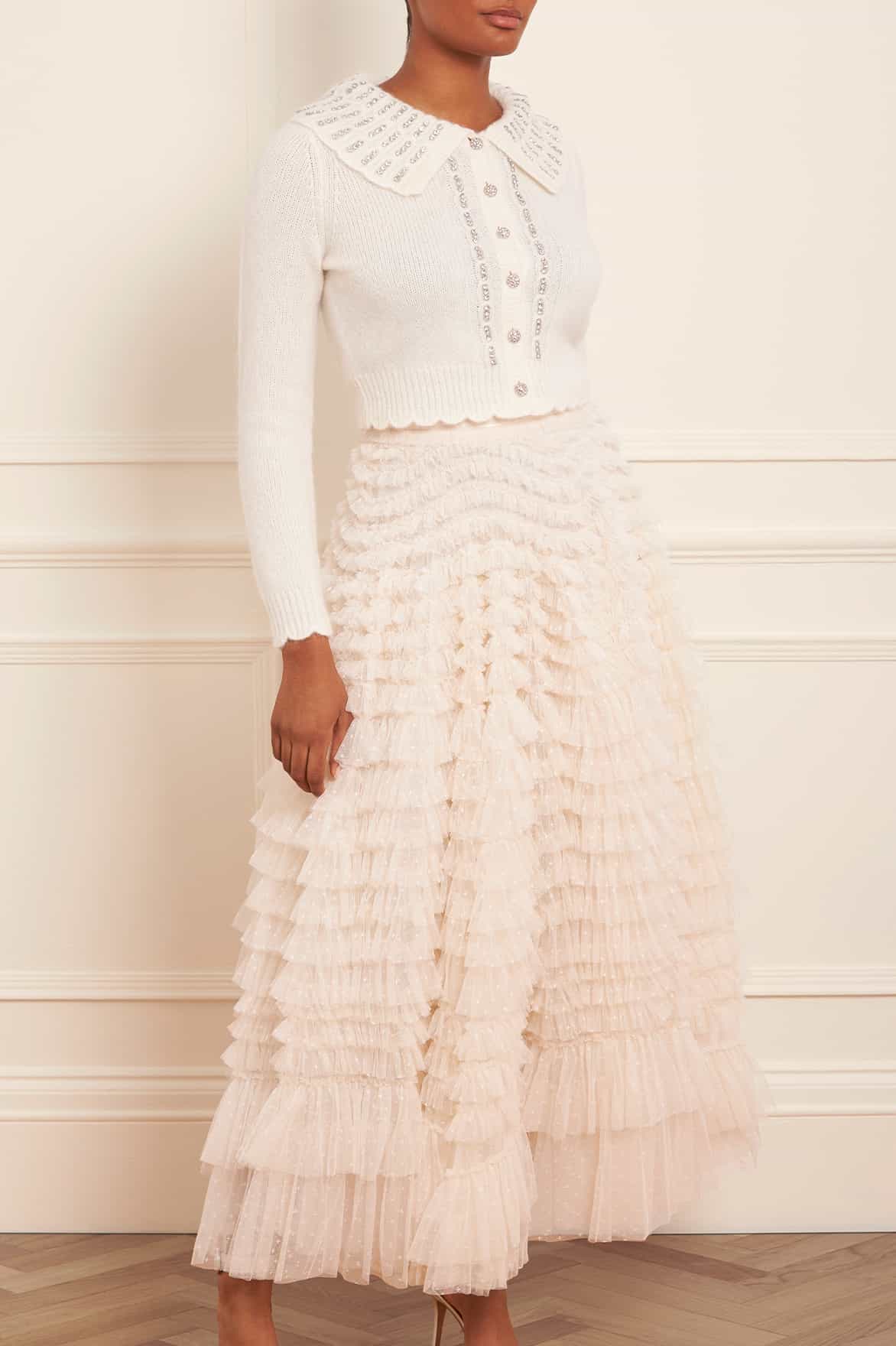 Hattie Ruffle Ankle Skirt