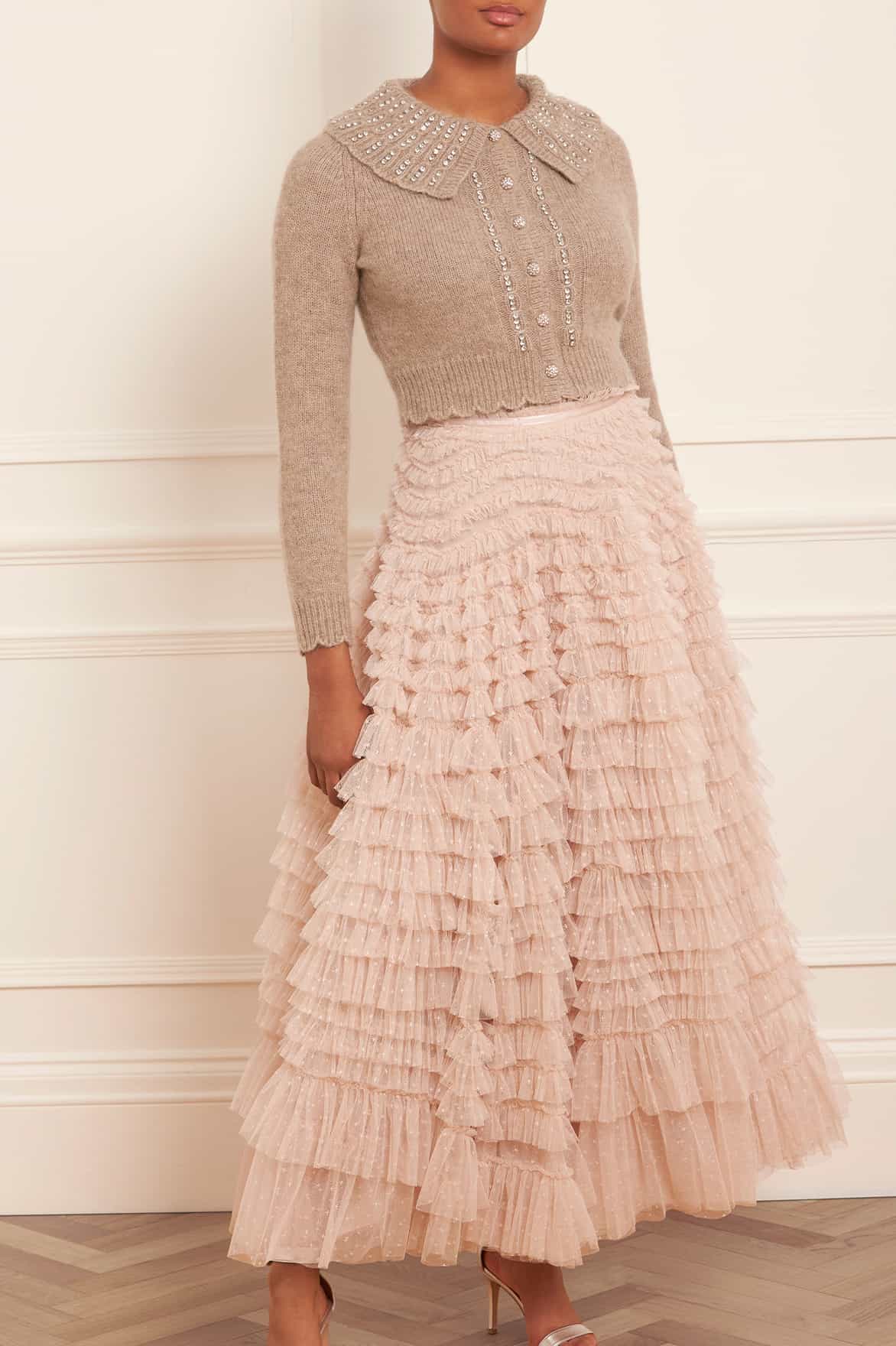 Hattie Ruffle Ankle Skirt