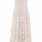 Hattie Ruffle Strapless Ankle Gown